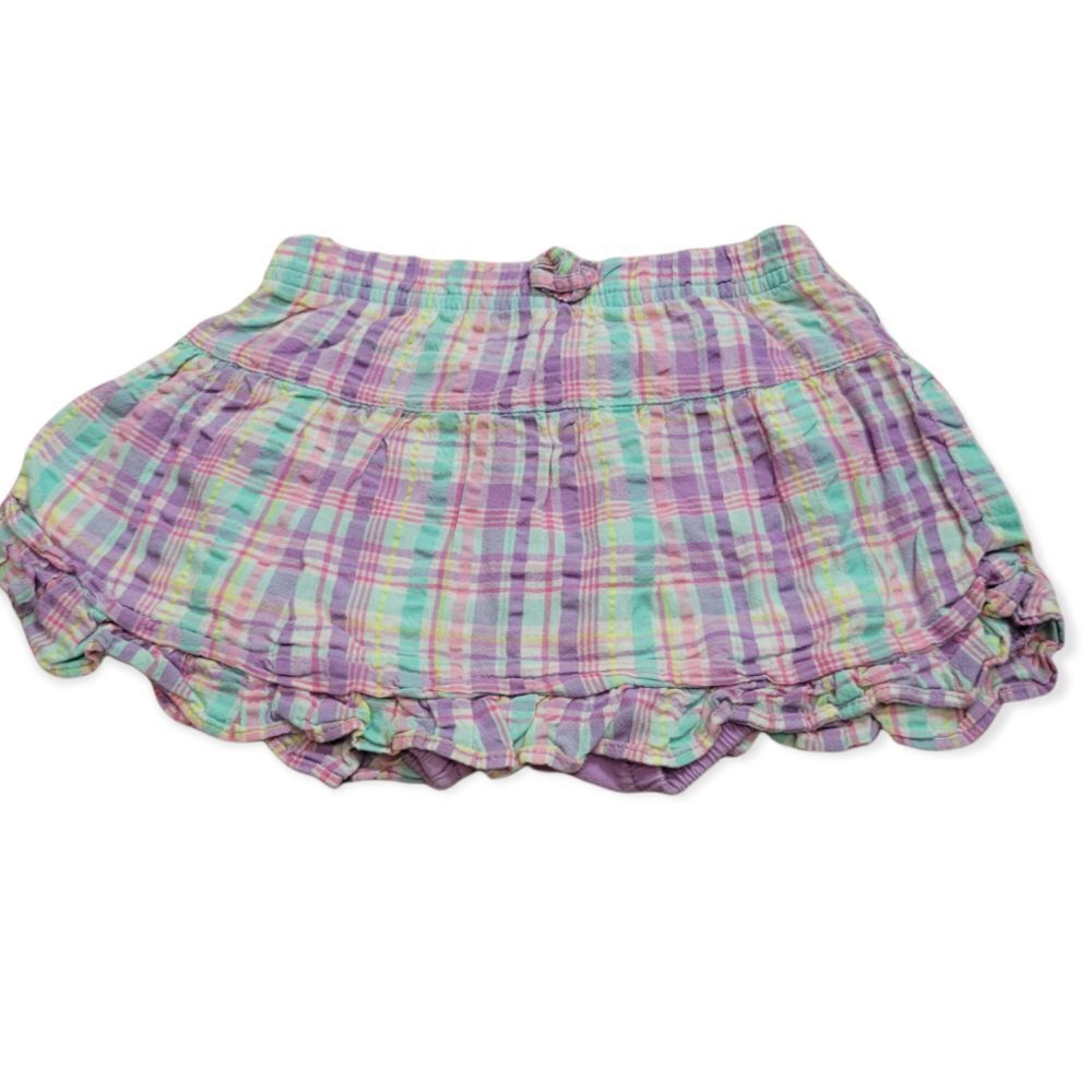 Okie Dokie pastel plaid skort 24mo